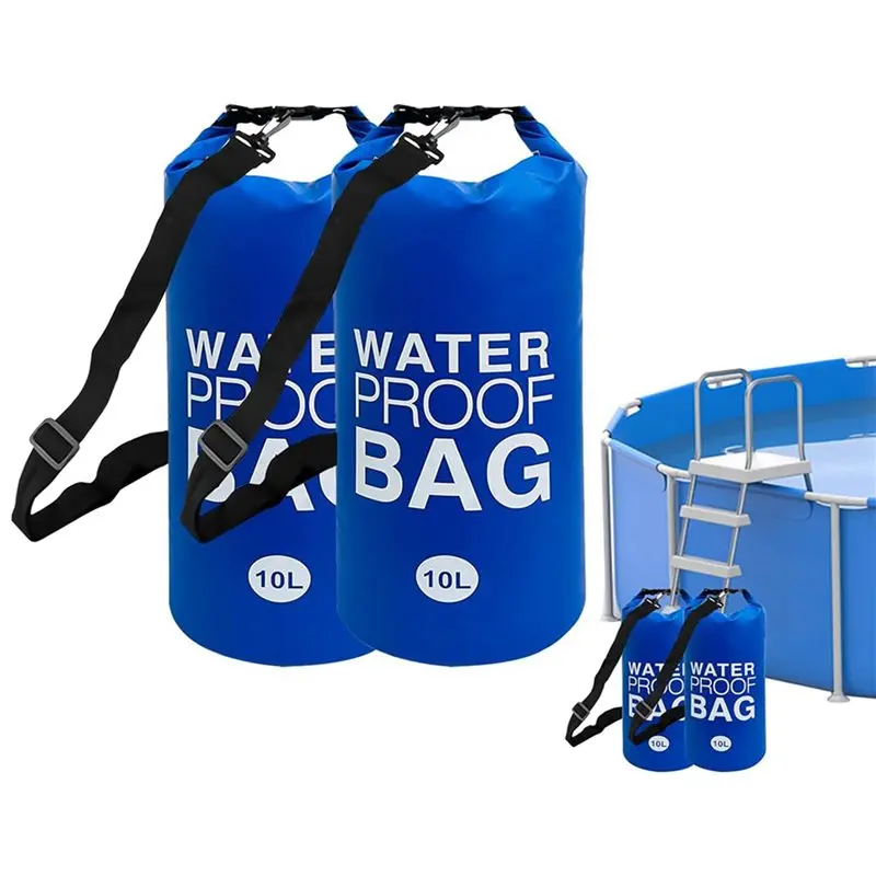 B48B-Pool Step Weights, Pool Ladder Weights For Above Ground Pools, Waterproof Sand Bags For Pool Steps 10Lx6pcs Navy Blue