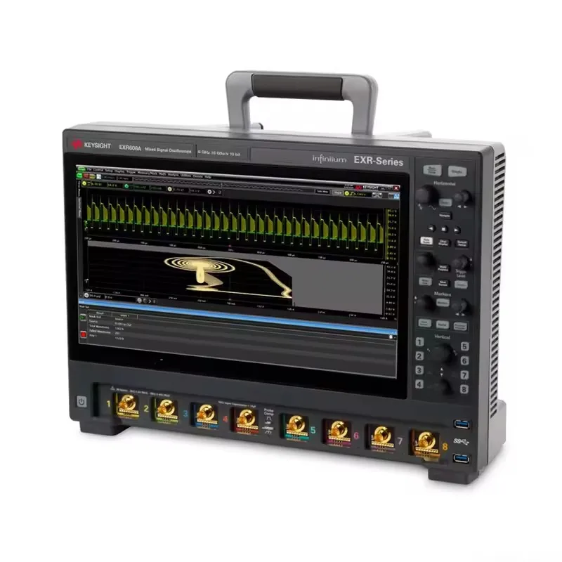 Keysigh Bandwidth 6 GHz 8 channels maximum storage depth 1.6G EXR608A Infiniium EXR series oscilloscope