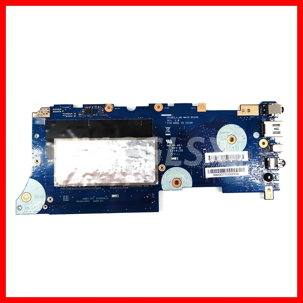 UX305LA Notebook Mainboard For Asus Zenbook UX305 UX305L U305L U305LA Laptop Motherboard With i3 i5 i7-5th Gen CPU 4GB/8GB-RAM