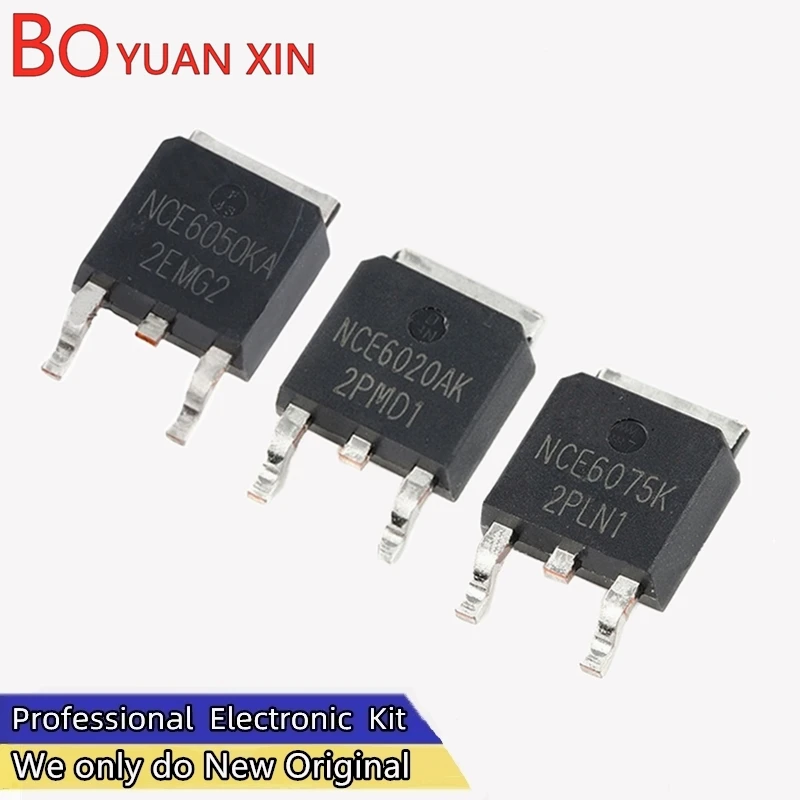 10pcs NCE6020AK NCE6050K NCE6075K NCE6080K NCE7075K NCE7560K TO-252 MOSFET Field-effect Transistor