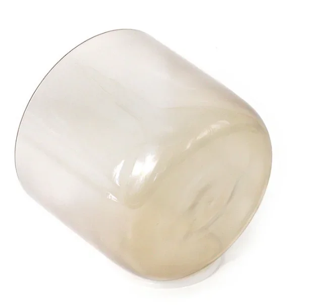 مجموعة وعاء الموسيقى الكريستالي الكوارتز سموكي مقاس 5 بوصات - 14 بوصة، تصميم الضوء الكوني، شفاء شقرا