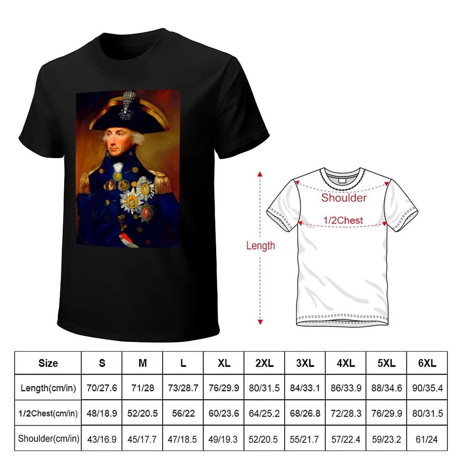 Vice Admiral Horatio Nelson T-Shirt customizeds oversizeds shirts graphic tee men