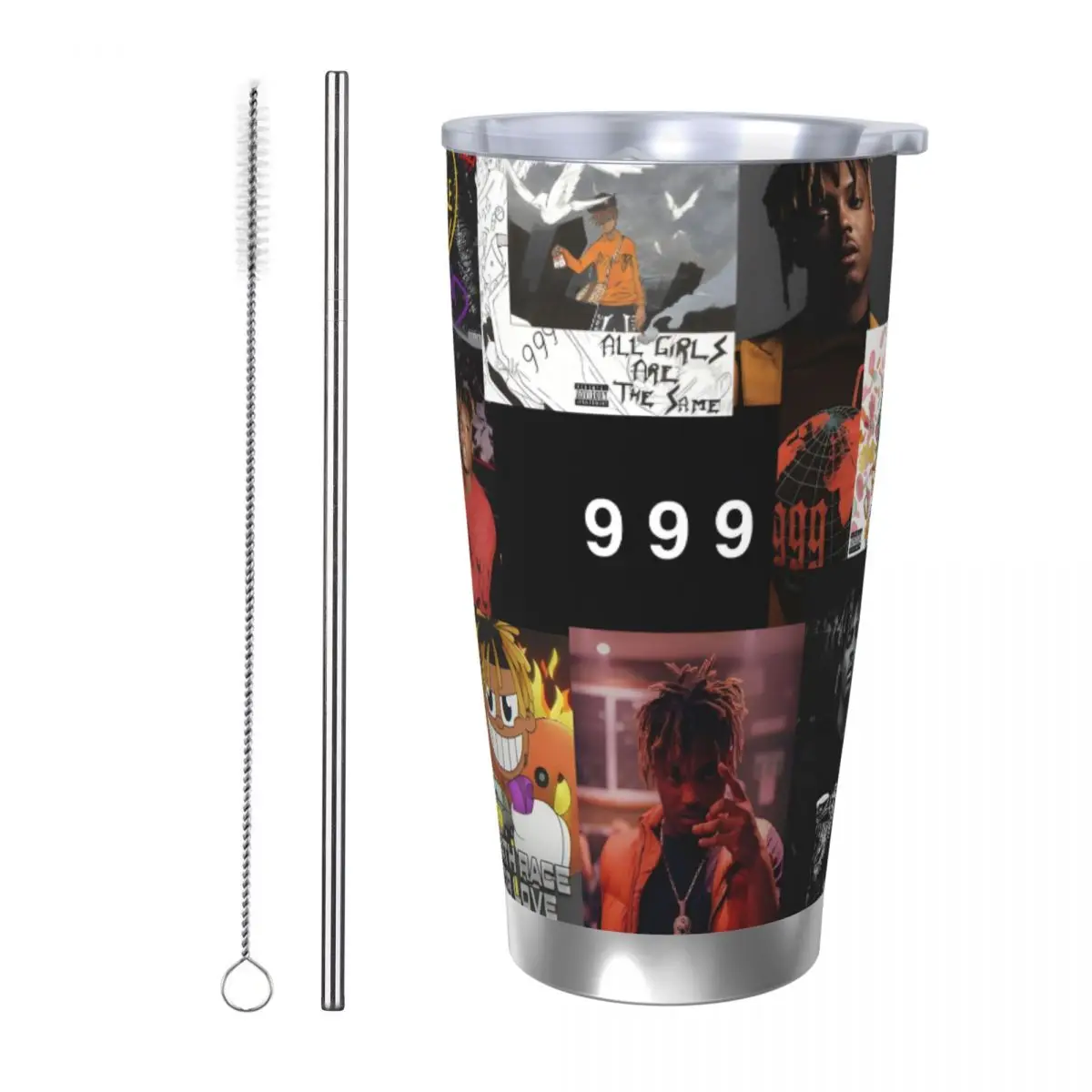 J-Juice-Wrld 20oz Stainless Steel Insulated Thermal Coffee Car Cup Cold Hot Mugs Vacuum Flask