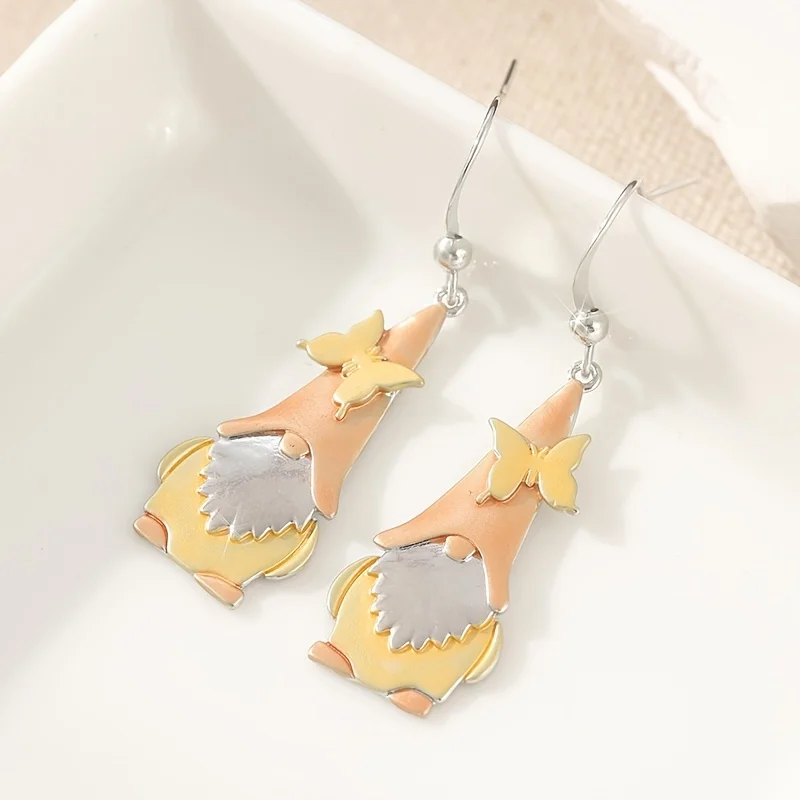 أقراط متدلية رائعة بتصميم فراشة أنيقة للتجمعات النسائية وهدايا عيد الميلاد ورأس السنة الجديدة والإكسسوارات #4