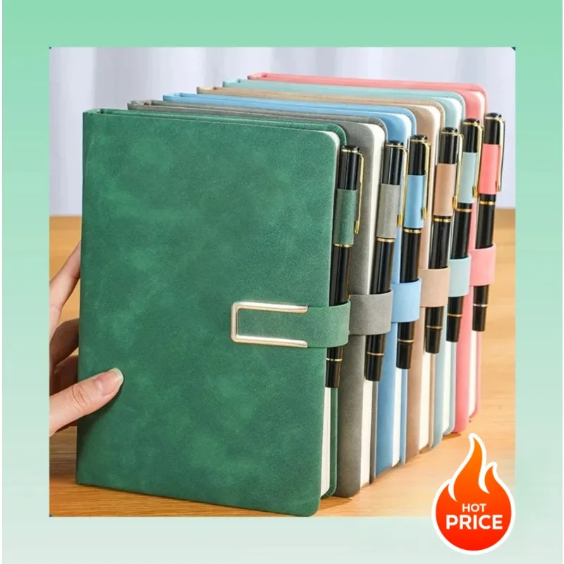 

2026 New Vintage A5 Leather Notebook with Personalized Soft Cover - Perfect for Business Meetings and College Life