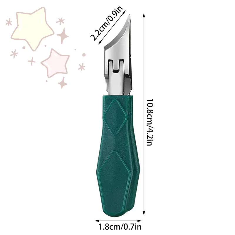 منحني مكافحة سبلاش مسمار كليبرز افتتاح كبير قطري كماشة خاصة أظافر القاطع حاد مانيكير باديكير أدوات