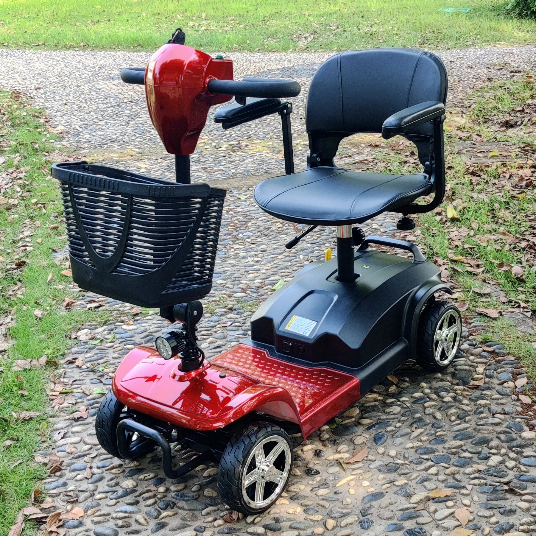 

Мощный складной мобильный скутер, 4 колеса, складной электрический скутер для инвалидов, максимальная скорость, 6 км/ч, с корзиной