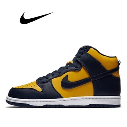 Nike-Sb Dunk High Retro Skate Shoes para homens e mulheres, preto, branco, Panda, casual, tênis de corrida, esportes ao ar livre