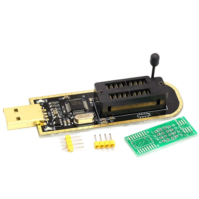 CH341A XTW100 24 25 Series EEPROM Flash BIOS CH341 USB Programmer Module + SOIC8 SOP8 Test Clip For EEPROM 93CXX / 25CXX / 24CXX