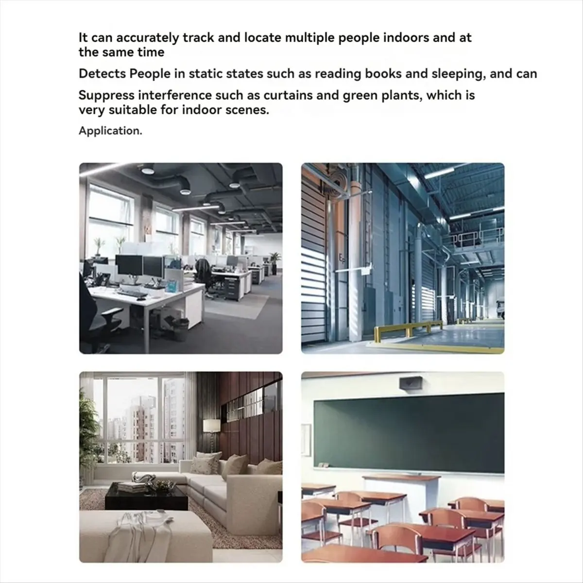 

Модуль радарного датчика LD6001A 60 ГГц (мм-волновой) + плата последовательного порта CH340, модуль датчика присутствия человека 4T 4R