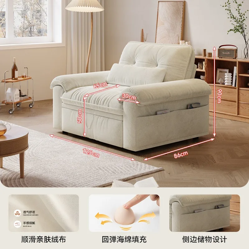 Folding multi-purpose disassembly and washing sofa bed living room foldable new dual-use integrated double small apartment sofa
