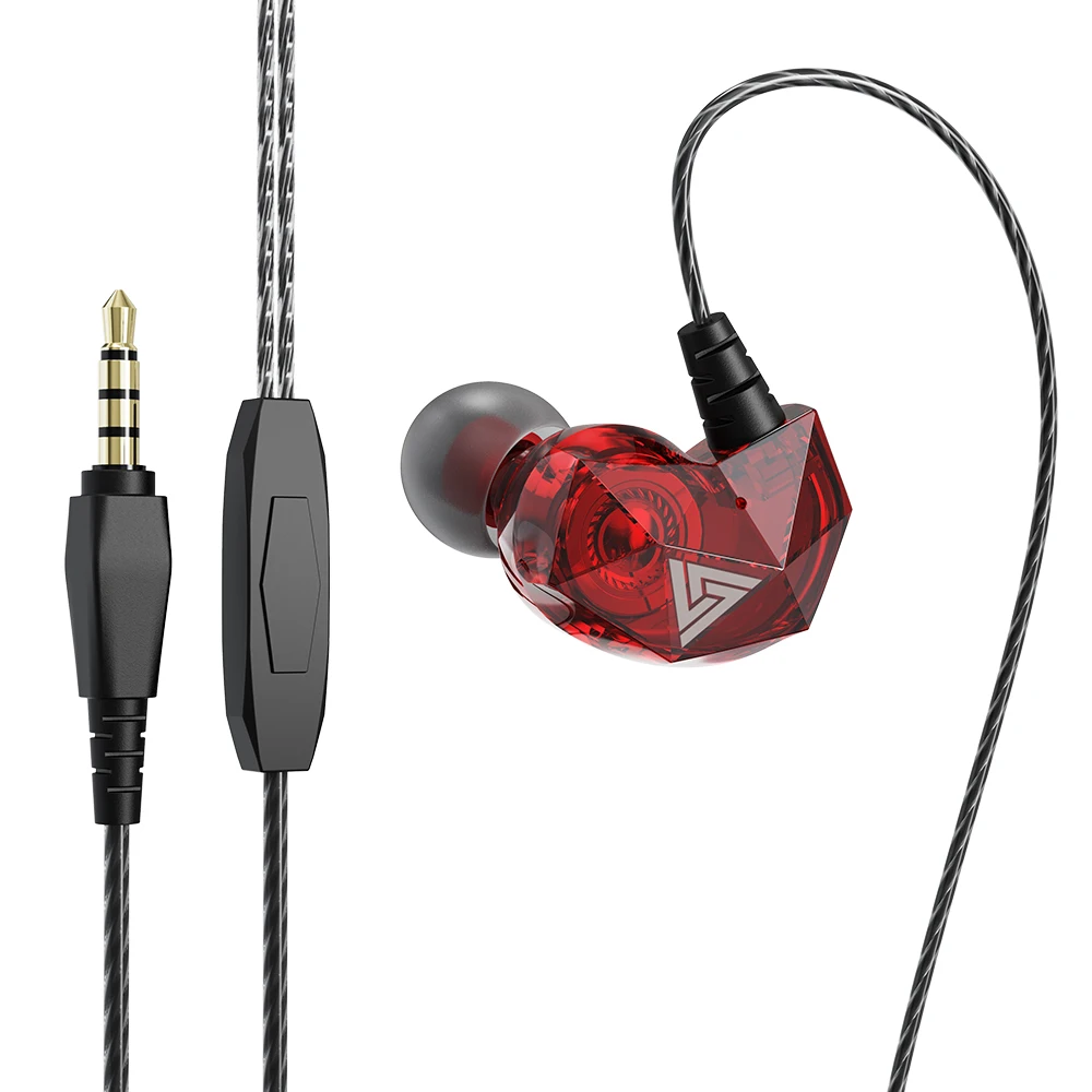 QKZ AK6 Copper Driver Wired Earbuds with Mic
