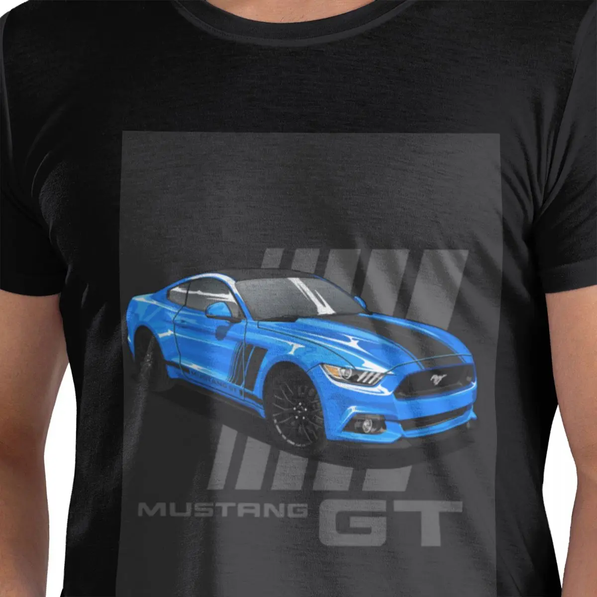 

Футболка Mustang Gt из 100% хлопка, мужские футболки большого размера, мужские футболки с круглым вырезом и коротким рукавом, S-6XL