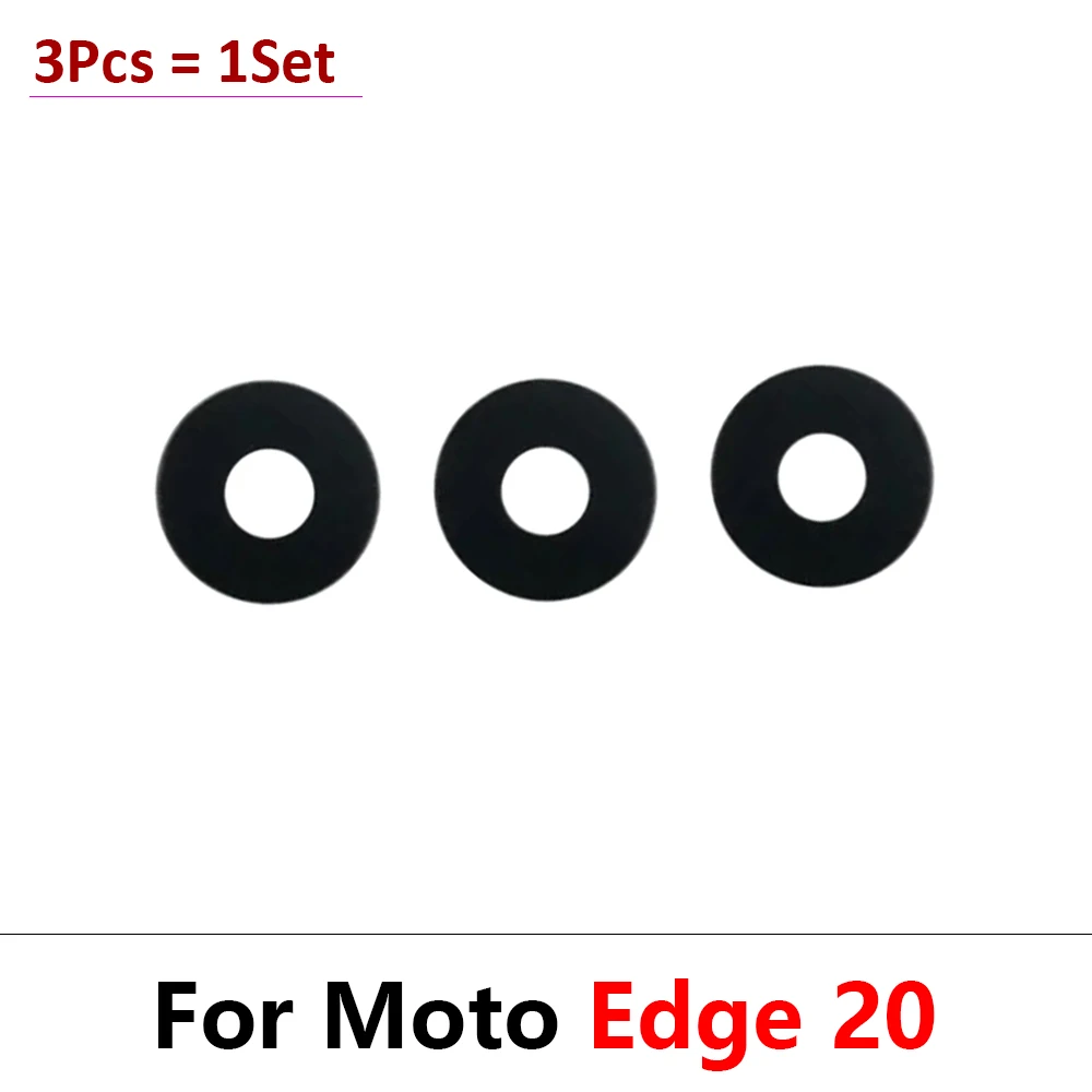 10 pz, vetro della fotocamera per Motorola Moto Edge 20 Pro Lite 30 Neo Fusion posteriore fotocamera obiettivo in vetro con adesivo colla