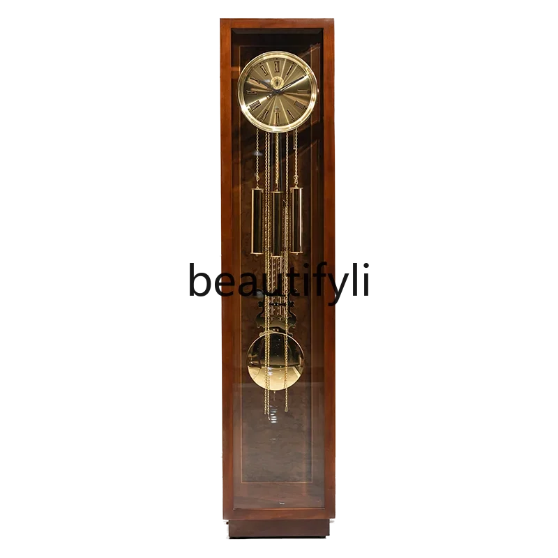 D80 German Helmler new Chinese floor clock simple living room clock mechanical American pendulum clock