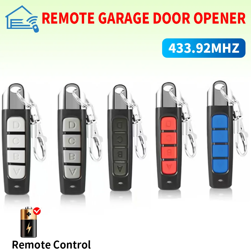 

433 МГц 433,92 МГц пульт дистанционного управления гаражные ворота устройство открывания дверей пульт дистанционного управления Дубликатор клон обучение подвижный код ключ от машины