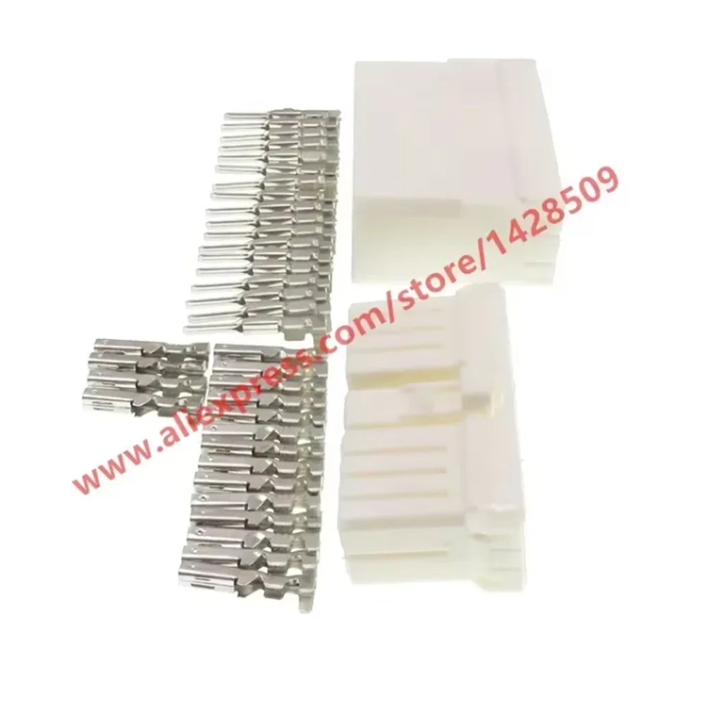 1 Set 18 Pin Automotive Electrical Plug Wire Connectors Female Male Car Engine Start Stop Modification 174935-1 173853-1