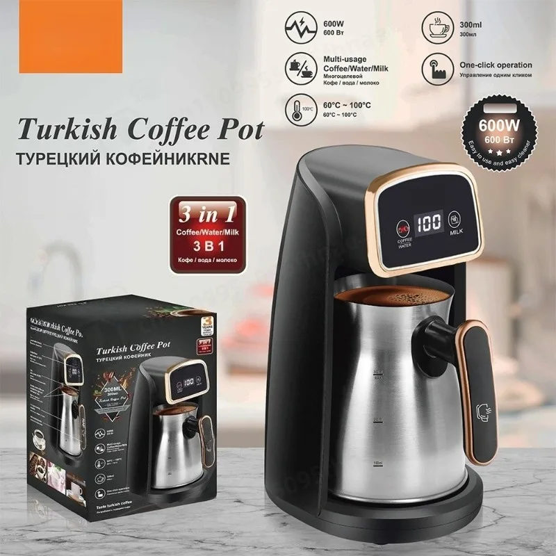 Stainless Steel Coffee Pot Visual Tea Kettle Multifunctional Home Coffee Maker