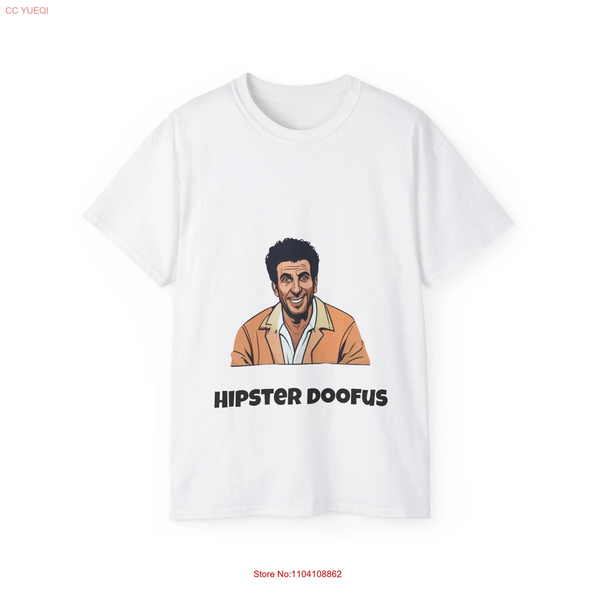 Seinfeld Fan Cosmo Kramer Hipster Doofus T Shirt Soft Cotton long or short sleeves