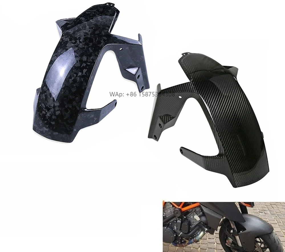 

1290 Super Duke Dry Carbon Fiber Motorcycle Front Fender Splash Mudguard Hugger for 1290 Super Duke R 2020+