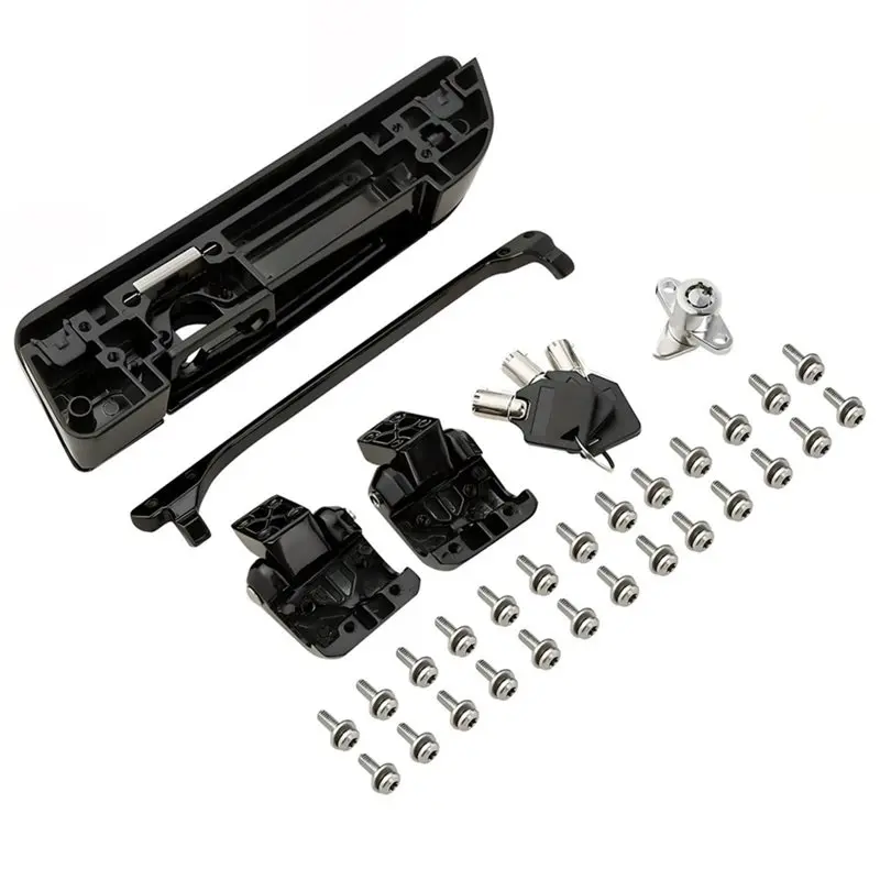 T17C Tour Pack Trunk Latch Hinges Lock Key Set Motorcycle Parts For Touring Road King Street Glide 14-25