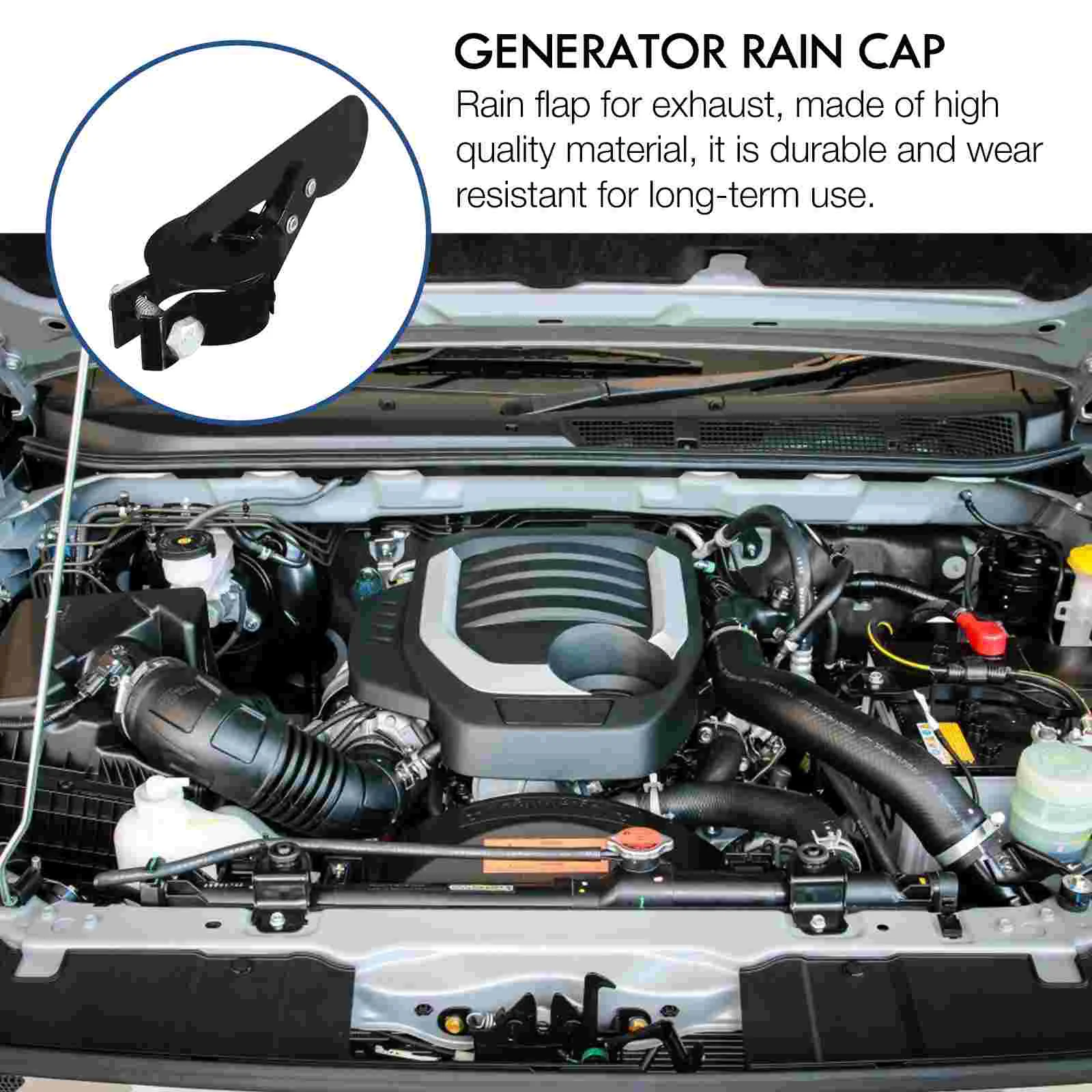 Rain Cover Exhaust Weatherproof Generator Cap Silent Engine Bulldozers Covers