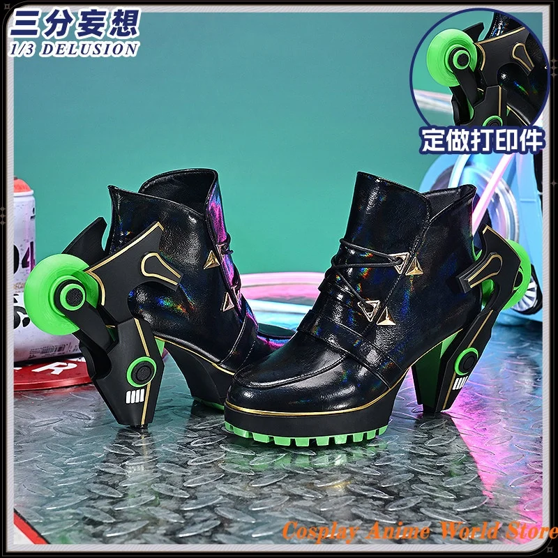 

In stock Lynae Cosplay Shoes Prop shoes Kurogame Wuthering Waves Halloween Party Women Girl Role Play Shoes