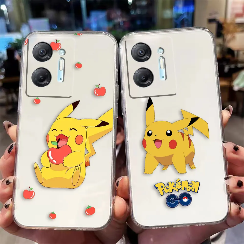 Clear Phone Case For Infinix HOT 9 10 11 12 12i 20 20s 30 30i POVA 3 4 PRO PLAY Case Funda Coque Shell Cove Anime Cute P-Pikachu