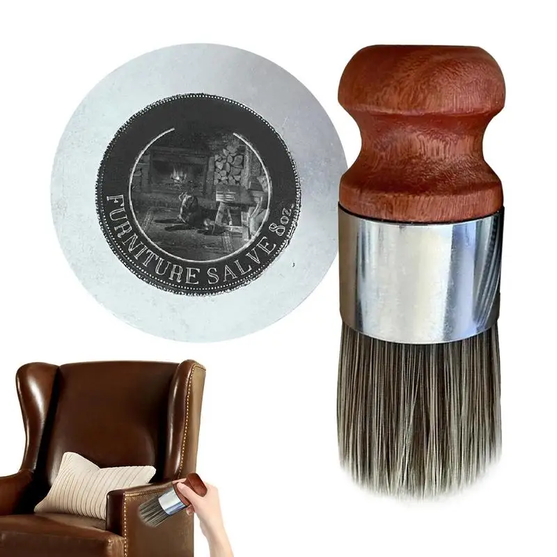 

Leather Furniture Conditioner Leather Furniture Salve with Brush Safe Protective Furniture Salve Leather Repair Kit for Couches