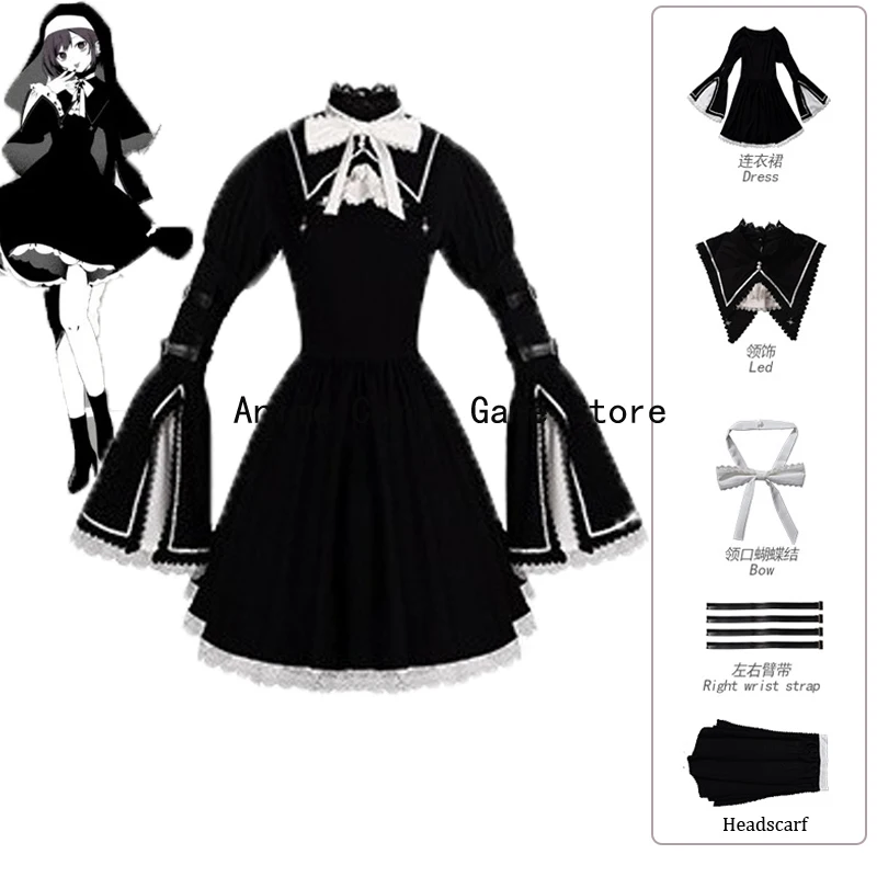 

В наличии XS-2XL Shinonome Ena косплей костюм монахини аниме проект Sekai красочное сценическое платье для косплея наряды на Хэллоуин для женщин