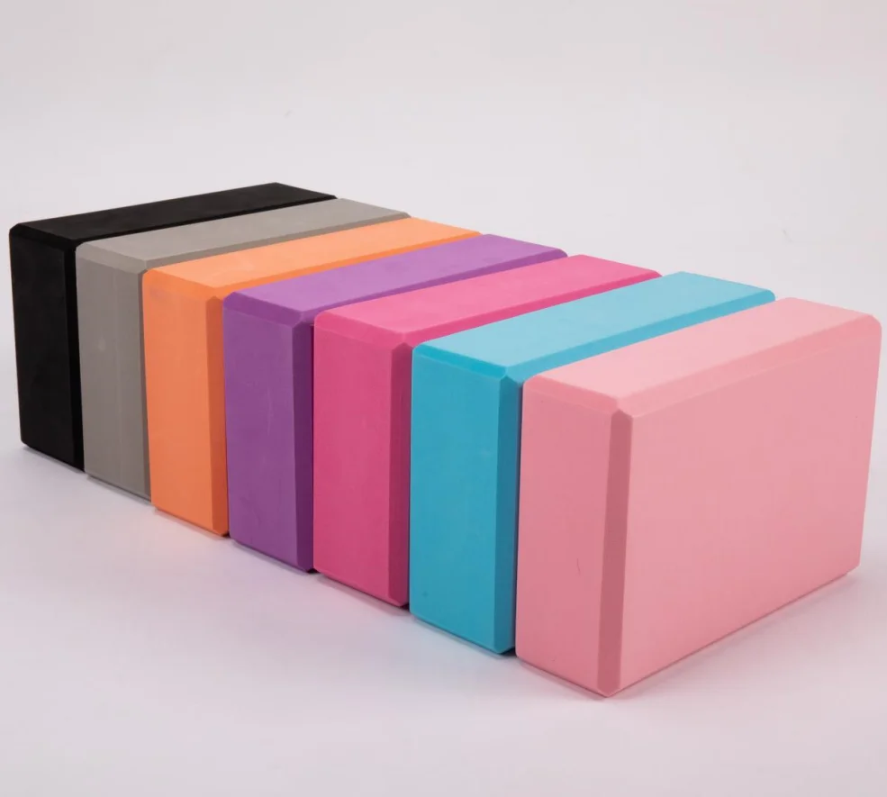 

Customized LOGO Custom Printed 120g 180g 200g EVA Weighted Foam Yoga Block Eco-friendly Product