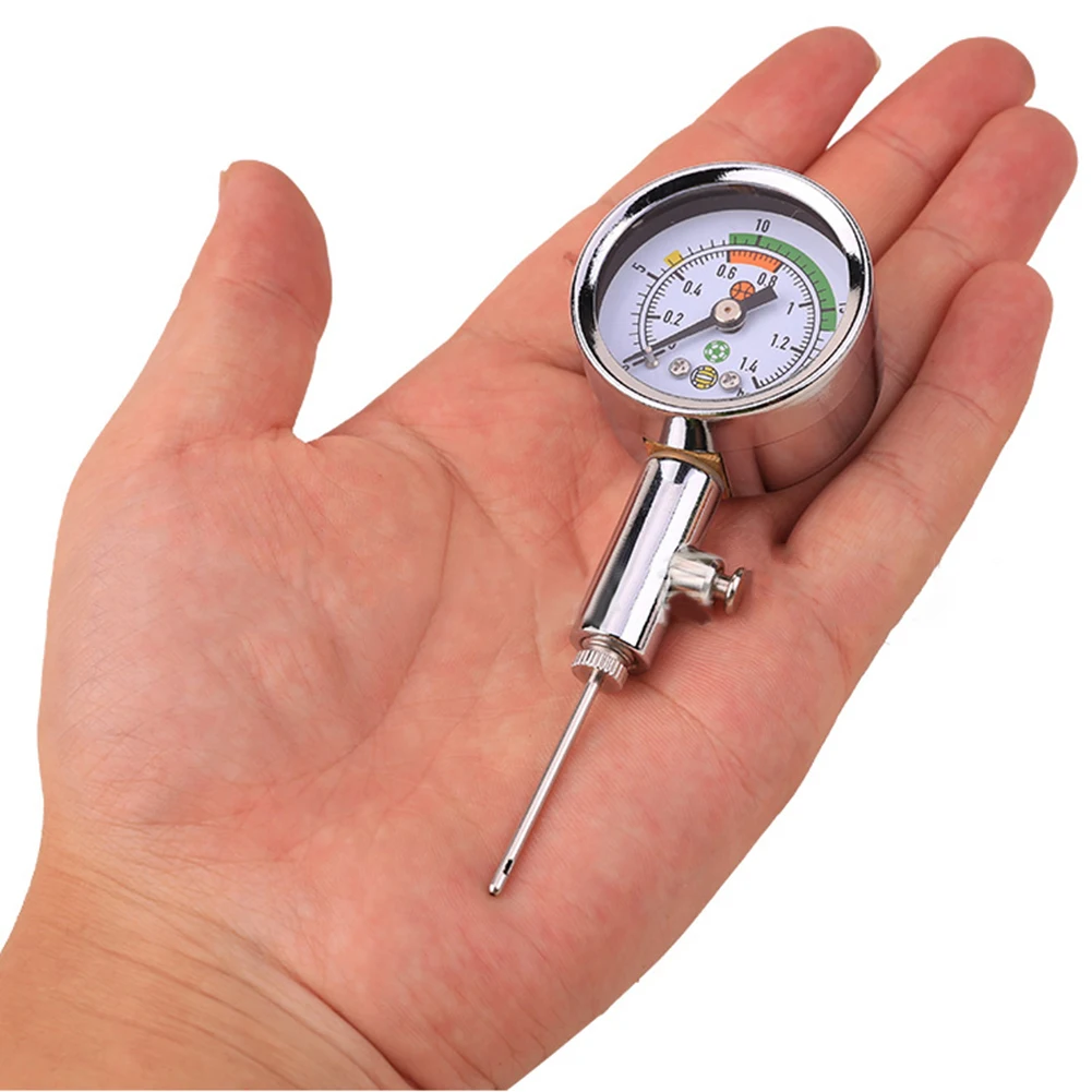 Soccer Ball Pressure Gauge Air Watch Basketball Football Volleyball Barometers Portable with Air Release Valve Inflatable Tools