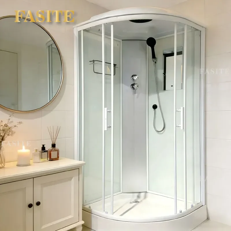 For Bathroom Curved Water Barrier Dry Wet Separation Shower Screen Arc Bath Partition Waterproof Splash Guard Easy Install