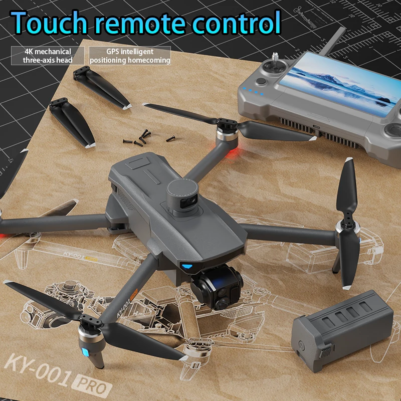 

4K professional aerial photography KY001 uav GPS digital image transmission touch screen screen control remote control aircraft