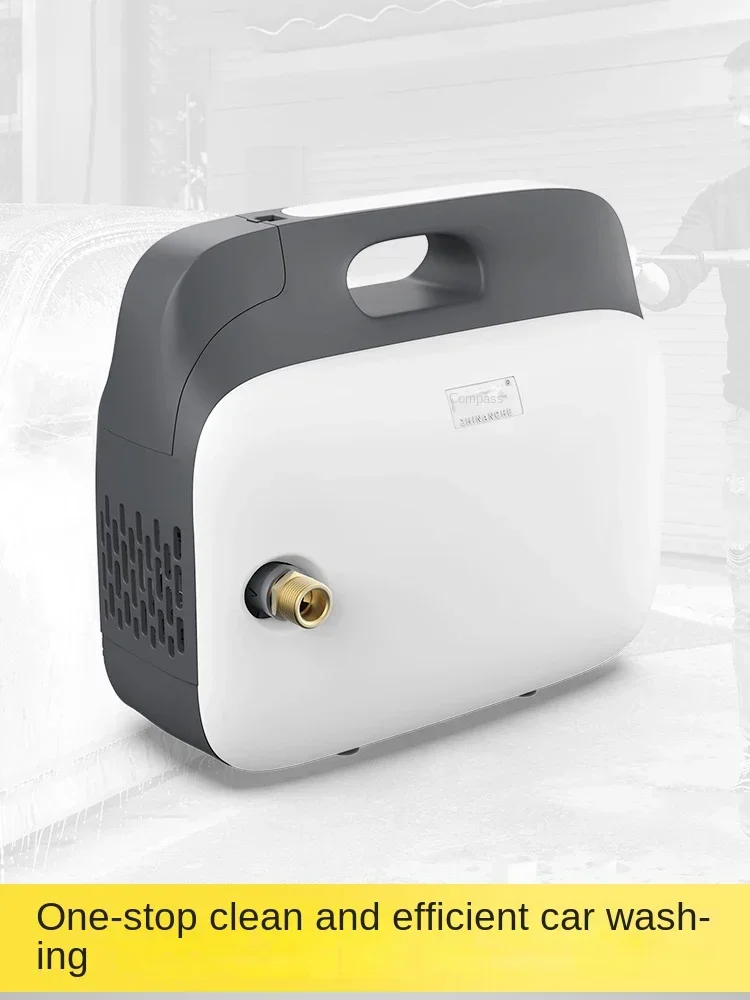 New Small 220V High Pressure Car Washing Machine Car Brushing Household Full-automatic Portable Washing Machine Water Pump Car W