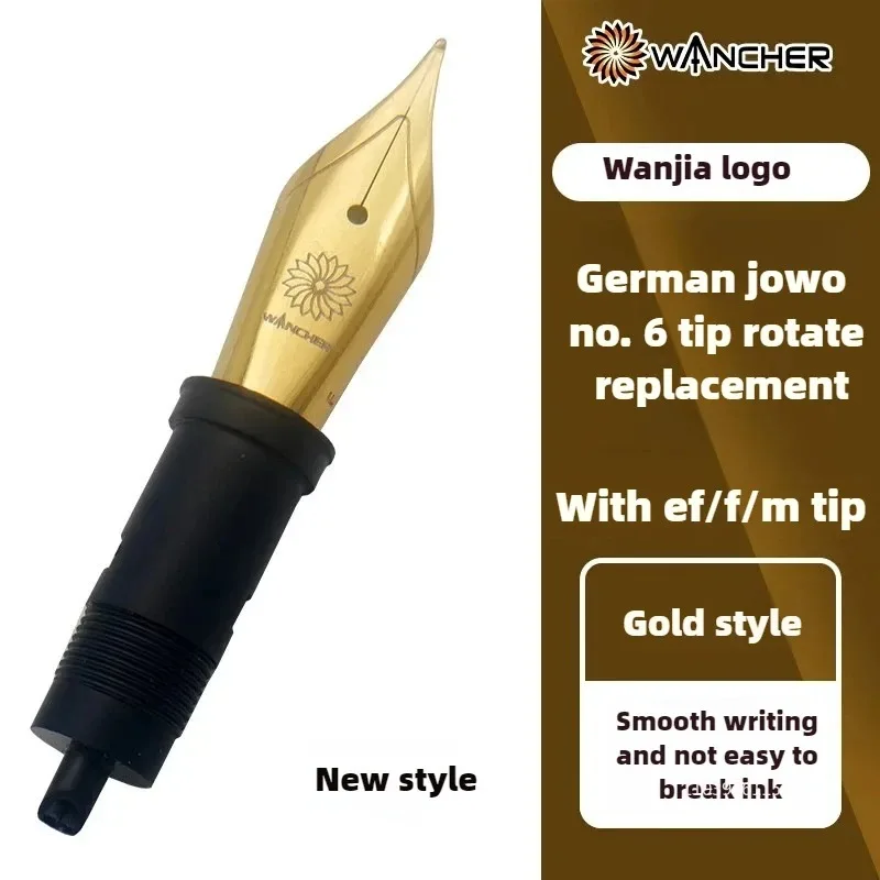 

Новое поступление WANCHER Pen German JOWO Nib No. 6-контактный одиночный наконечник Bock