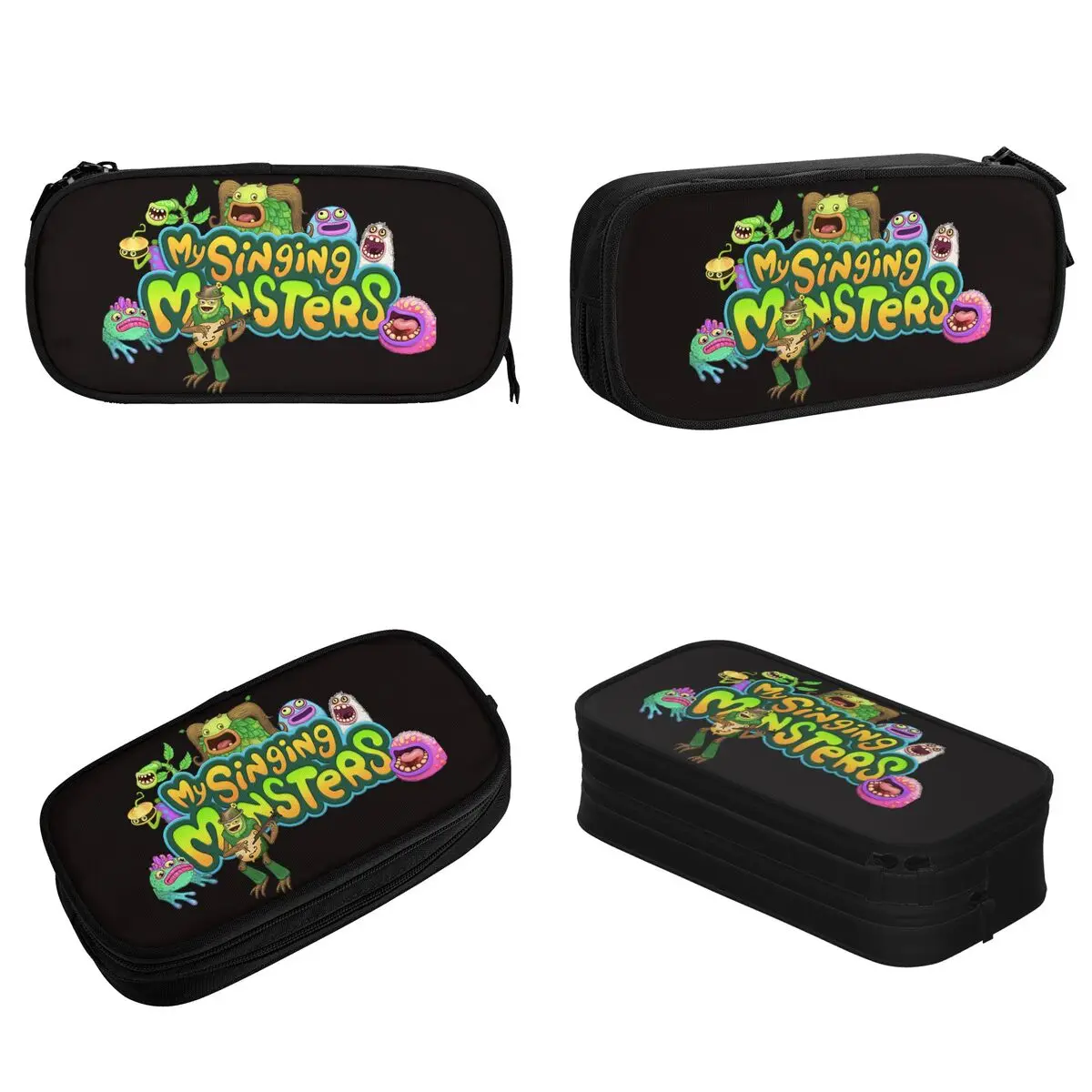 Imagem -02 - Singing Monsters Game Lápis dos Desenhos Animados Lápis Pouch Pen Box para Estudantes Lápis Bolsas com Zíper Papelaria para a Escola my