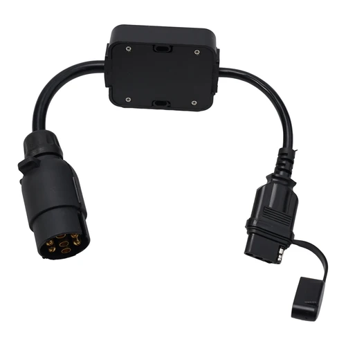 Imagen 1 del producto Convertidor de piezas, accesorios de 7 pines, accesorios de conector, convertidor de luz de remolque para reemplazo de vehículos europeos, redondo