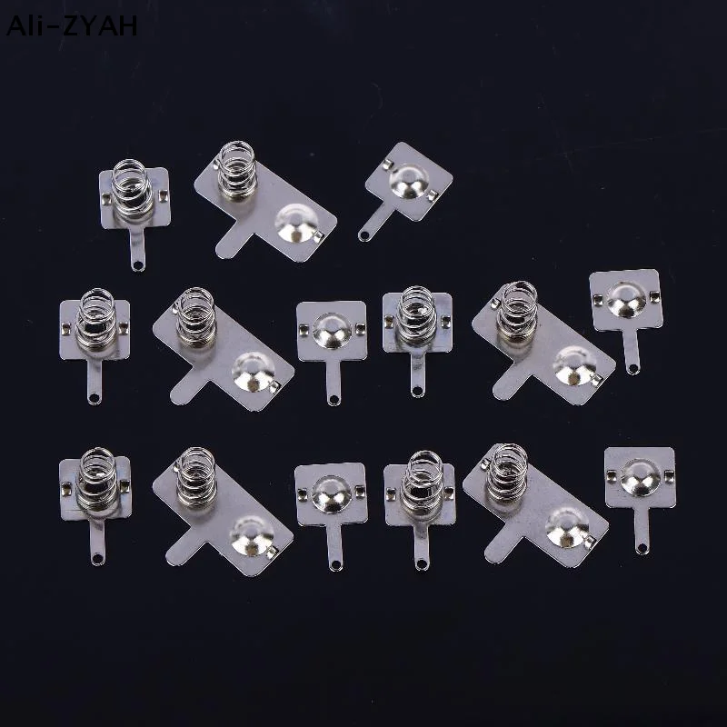 【ZYH】5/10 Sets No. 7 Battery Spring Piece Toy AAA Battery Positive And Negative Conversion Spring Contact Plate