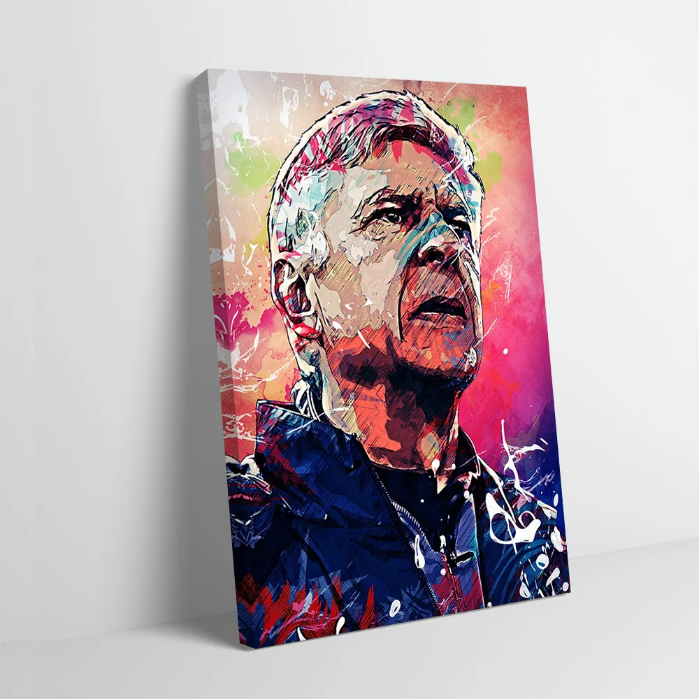 Arsene wenger impressão cartaz personalizável fotos arte da parede pintura em tela presente para decoração quarto itens de decoração casa quarto