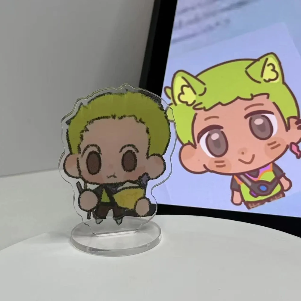 Game VALORANT Omen Neon Cosplay Standing Plates Joon Hee Cartoon Figures Model Acrylic Stand Desk Decoration