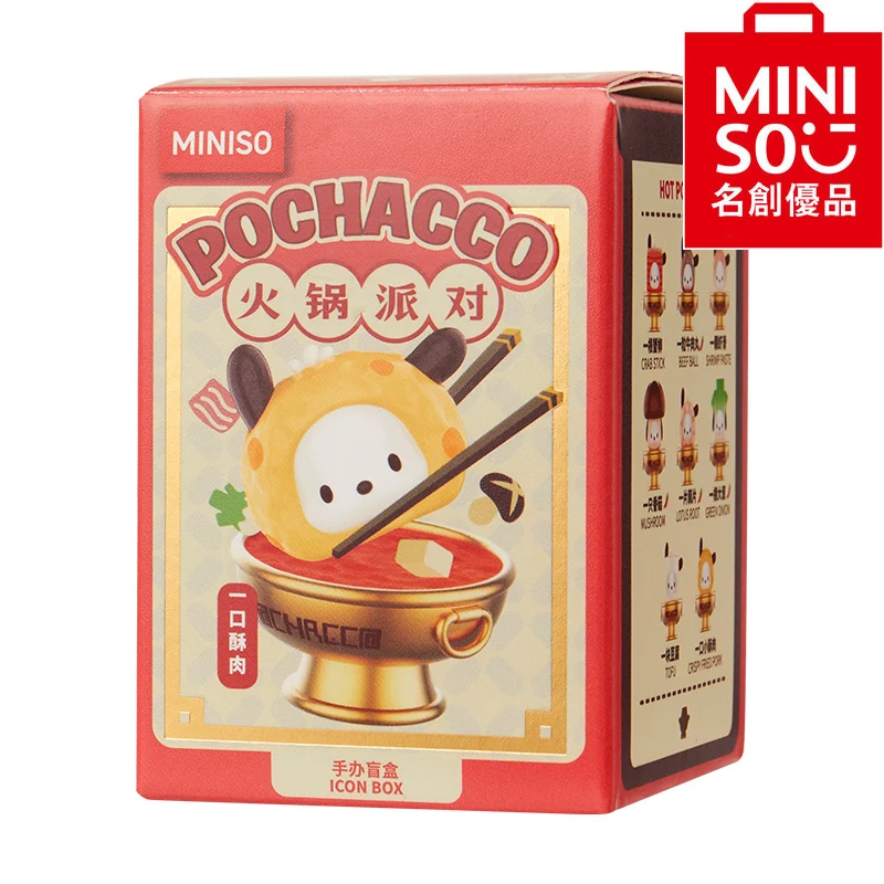 

MINISO Pochacco Hot Pot Party Series Figurines and Cute Ornaments As Gifts for Girls