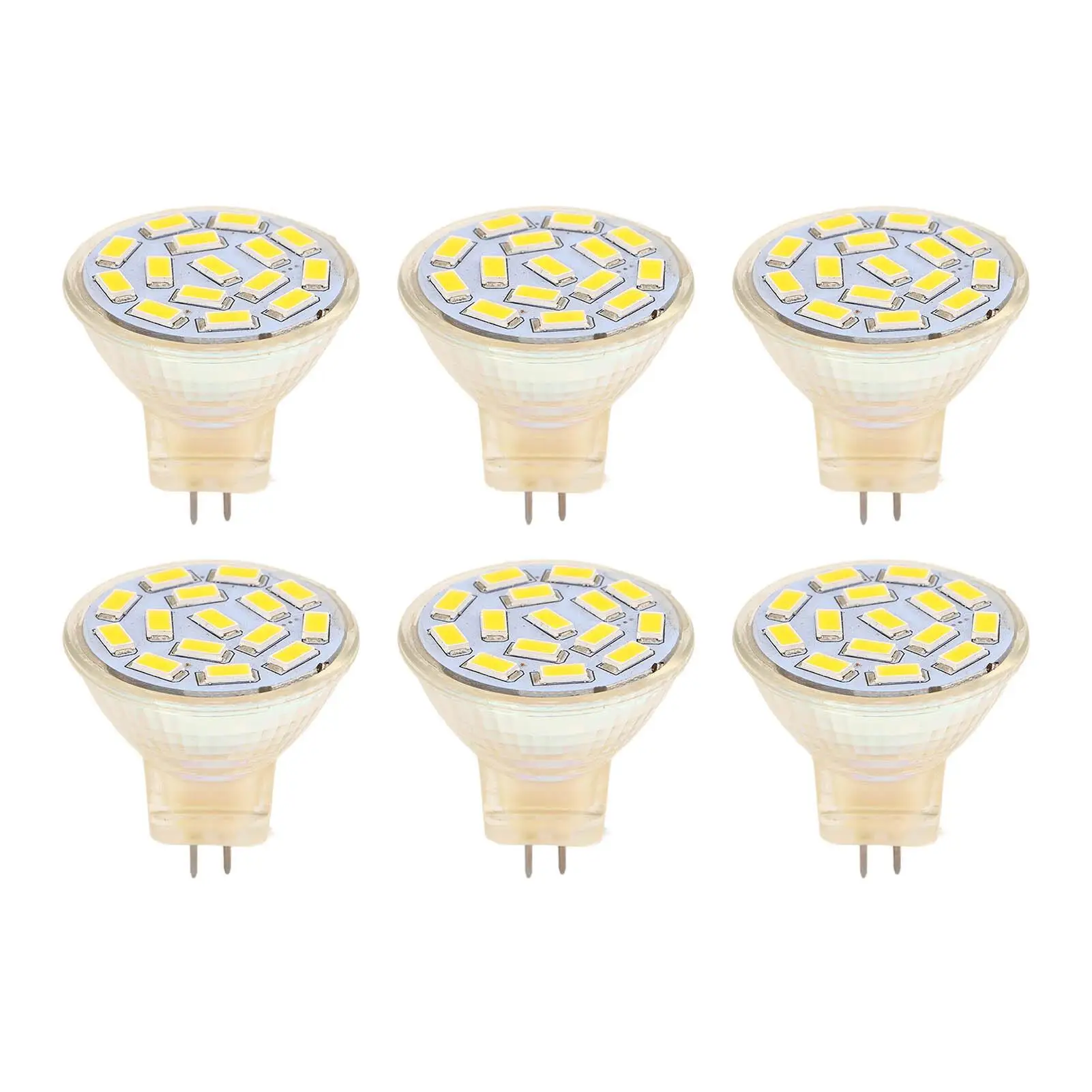 

12V 3W GU4 MR11 Light Bulbs - Energy Efficient, Dimmable, Wide Illumination Area, Ceramic Base for yard & for