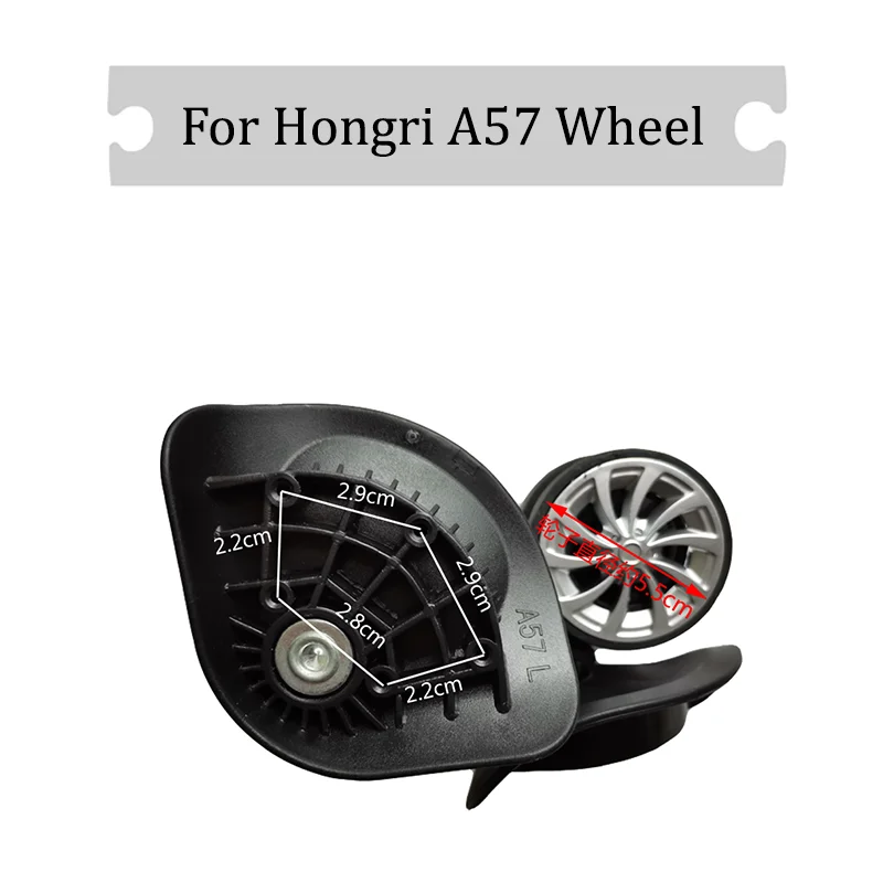 

For Hongri A57 Universal Wheel Replacement Suitcase Silent Smooth Shock Absorbing Durable Convenient Accessories Caster Wheels