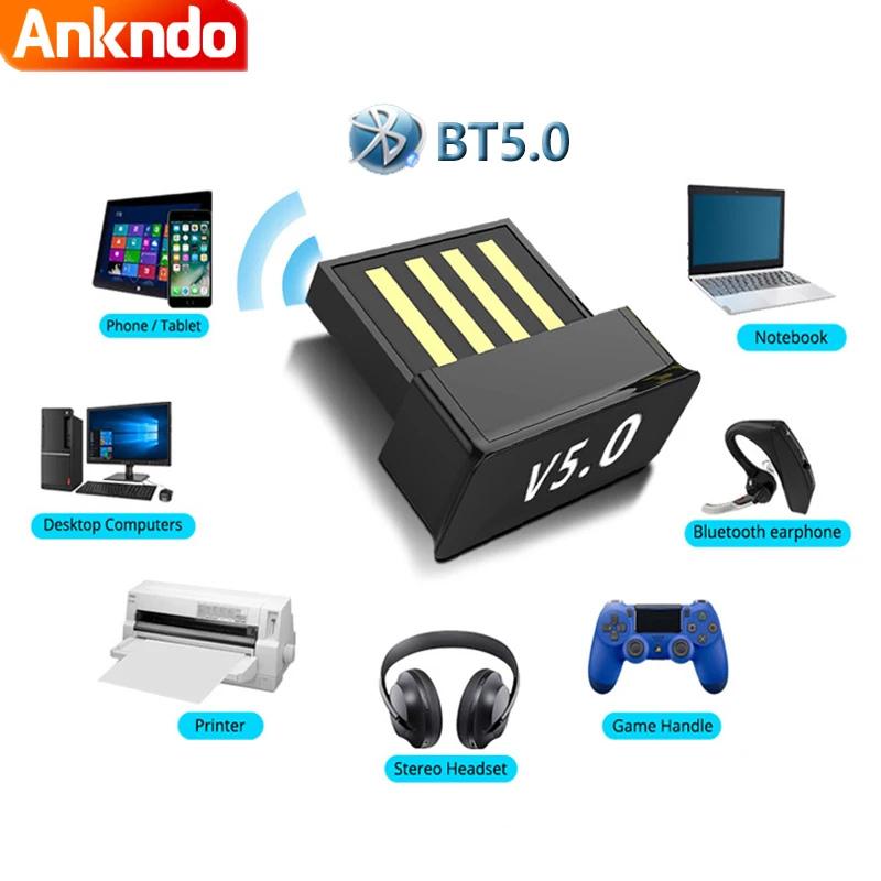 RTL8761B Bộ USB Bluetooth BT 5.0 Thiết Bị Nhận Tín Hiệu Âm Thanh Không Dây Laptop Máy Tính Mini Dongle BLE Máy In Tập Tin Se