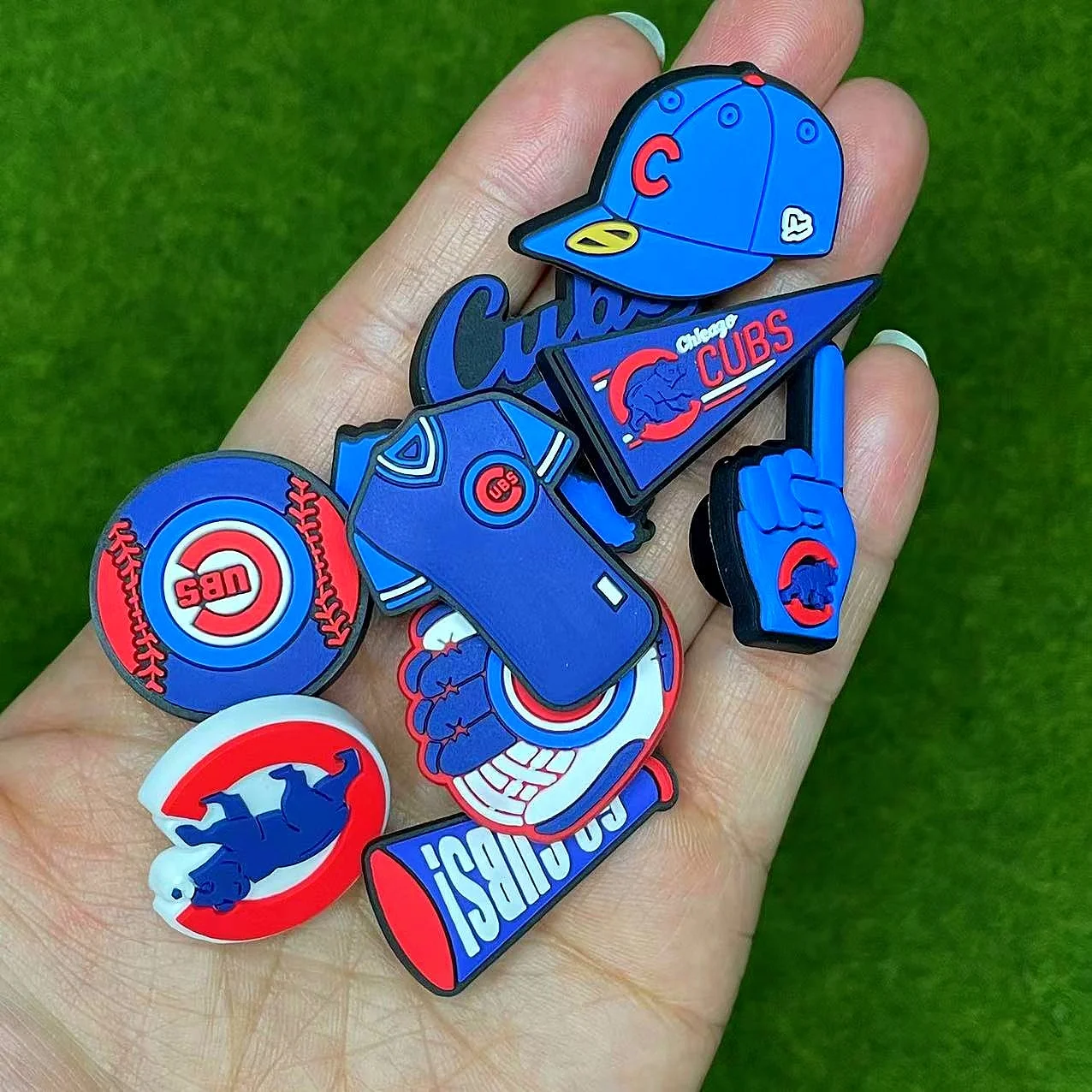 10Pcs Baseball Shoe Decoration Charms for Clog, Sports Ball Charms Accessories for Adult Women Men Party Favor