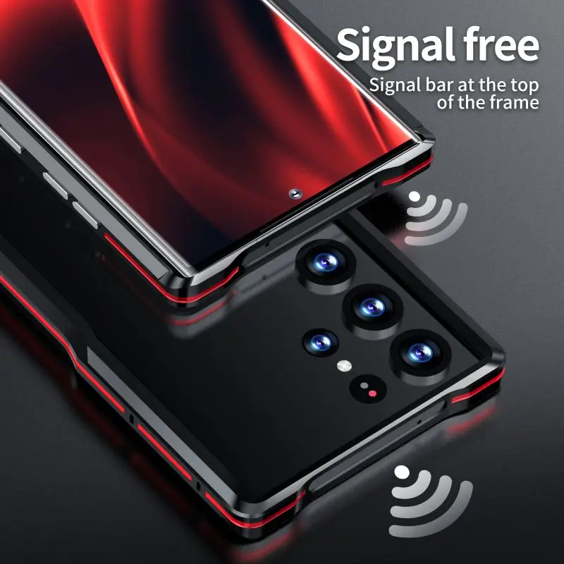 High Quality Aluminum Alloy Metal Frame Bumper Case For Samsung Galaxy S24 S23 S22 S21 Ultra