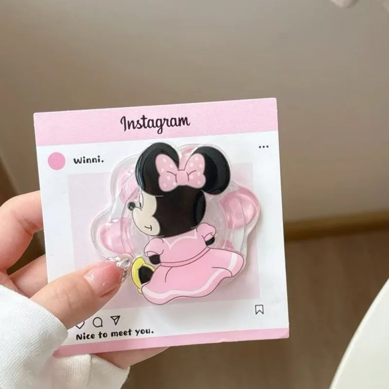 

3D So Cute Mickey Minnie For Magnetic Phone Holder Grip Tok Griptok For iPhone 17 16 15 For MacSafe Ring Finger Expanding Stand