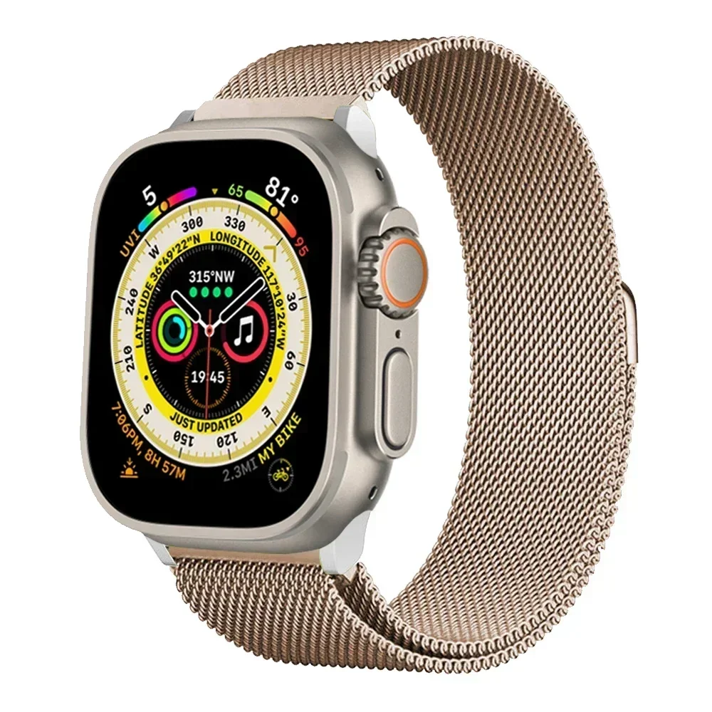 Loop Band for apple watch Strap Ultra 49mm 45mm 44mm 41mm 40mm Metal Wristband bracelet iwatch series 3 4 5 6 7 8 9 SE