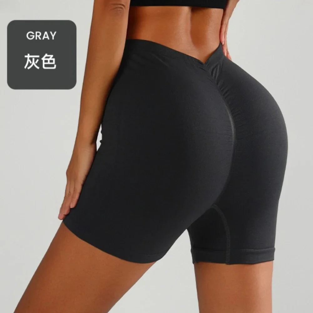 

Women's high waisted yoga tight shorts, quick drying, breathable, sweat free, running, cycling, fitness shorts